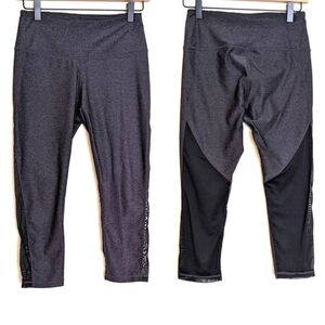 Z by Zella Cropped Mesh Paneled Athletic Leggings size Small